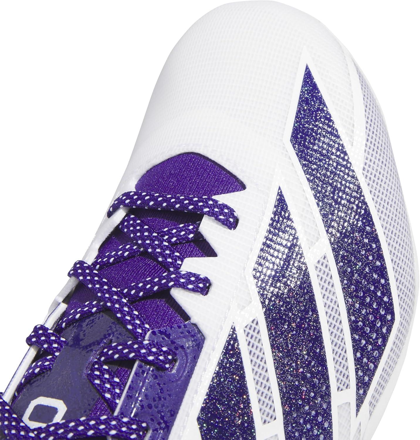 image:imageadidas Mens Adizero Electric Football SneakersWhiteTeam Collegiate PurpleWhite