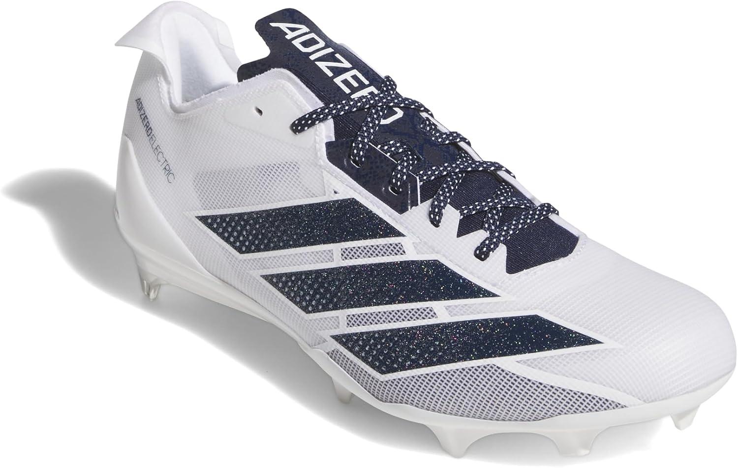 image:imageadidas Mens Adizero Electric Football SneakersWhiteTeam Navy BlueWhite