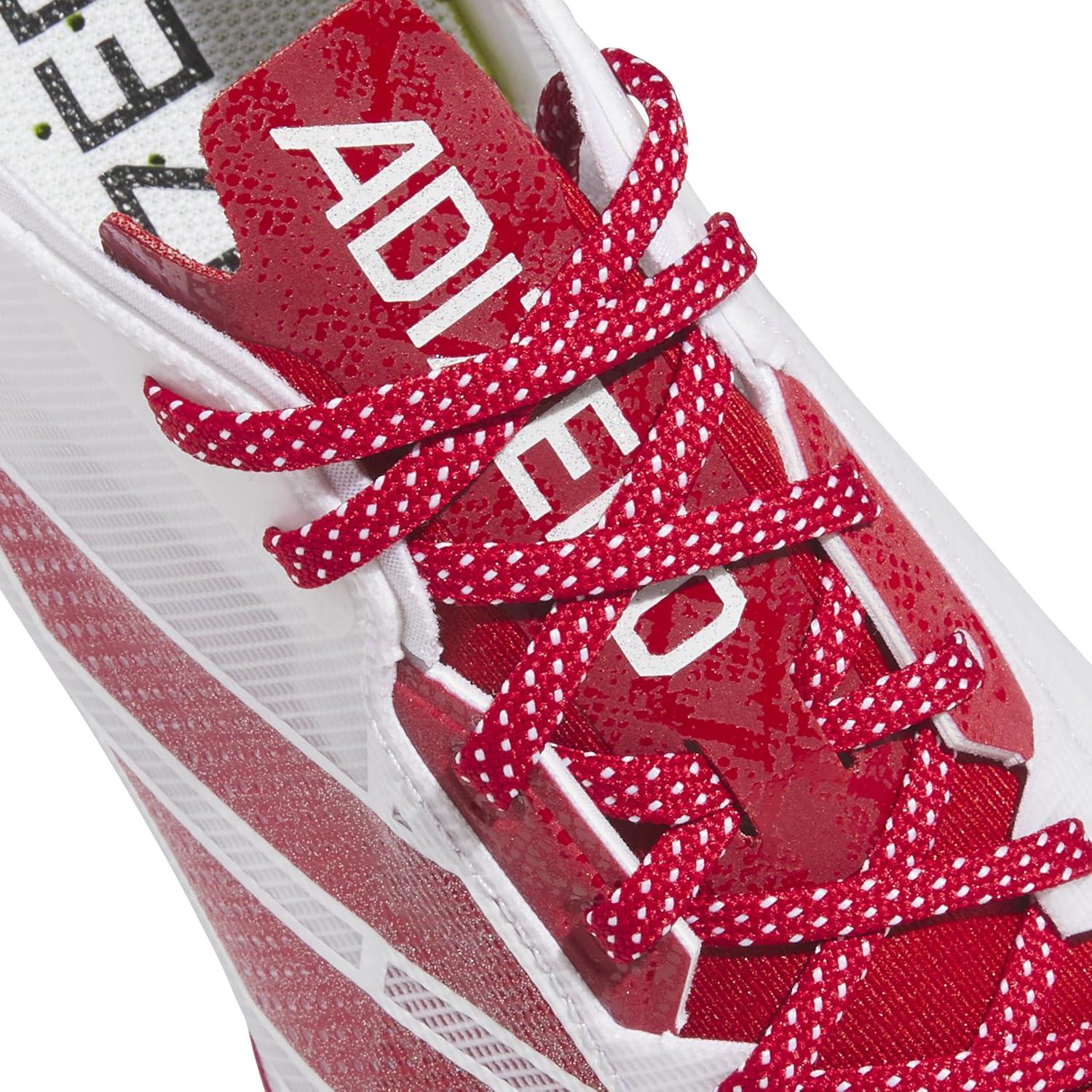 image:imageadidas Mens Adizero Electric Football SneakersWhiteTeam Power RedWhite