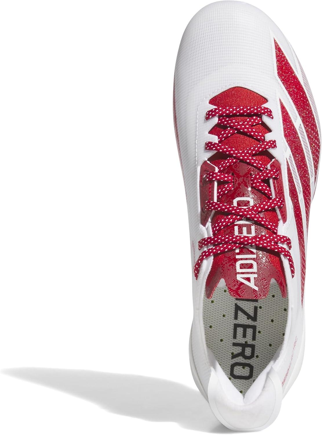 image:imageadidas Mens Adizero Electric Football SneakersWhiteTeam Power RedWhite