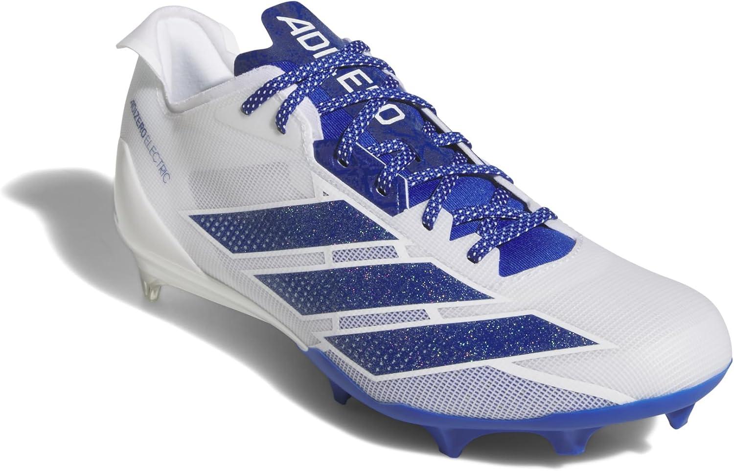 image:imageadidas Mens Adizero Electric Football SneakersWhiteTeam Royal BlueWhite