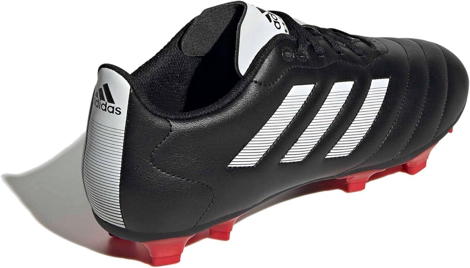 image:imageadidas Unisex Goletto Firm Ground Soccer ShoesCore BlackWhiteRed