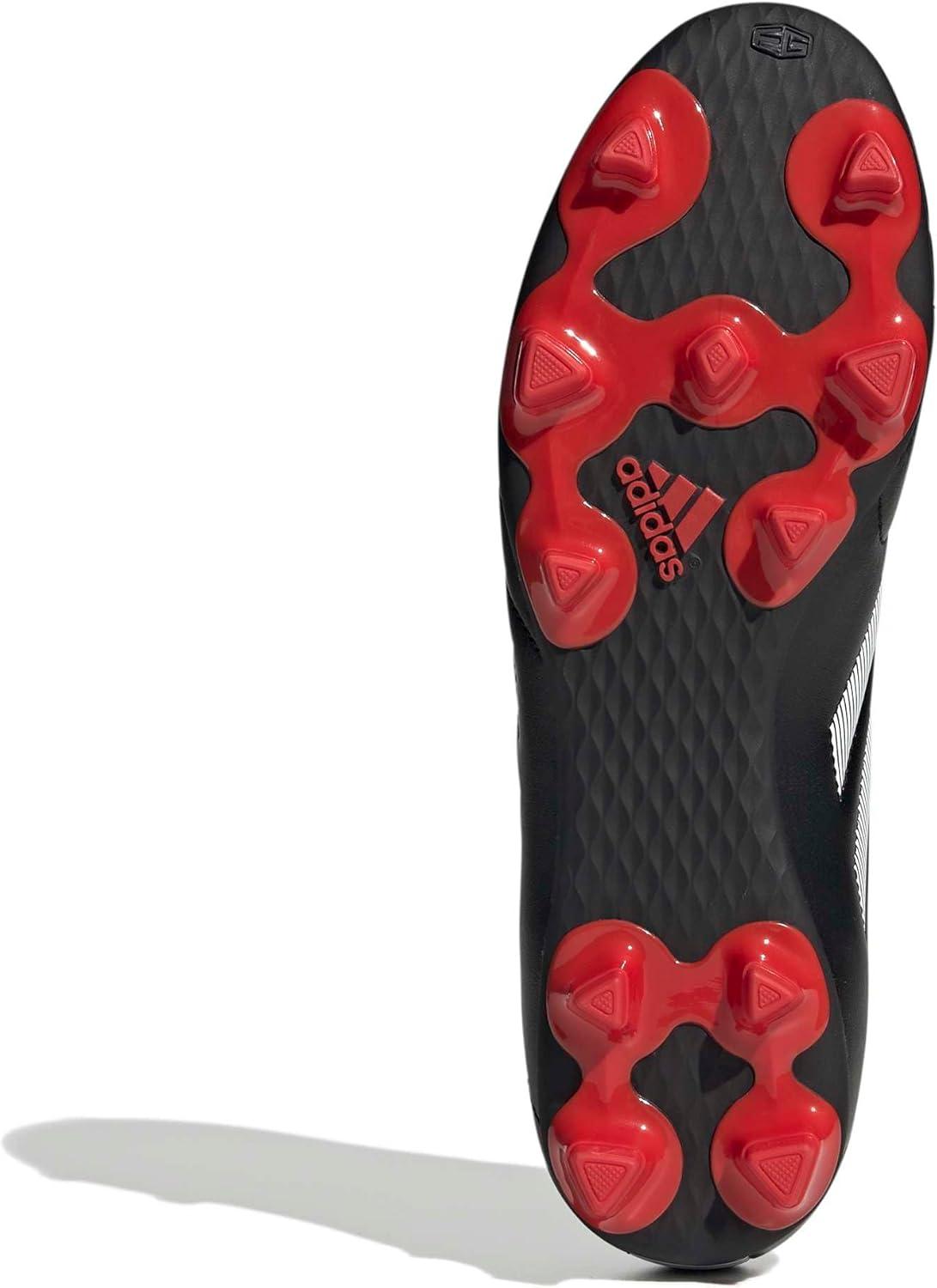 image:imageadidas Unisex Goletto Firm Ground Soccer ShoesCore BlackWhiteRed