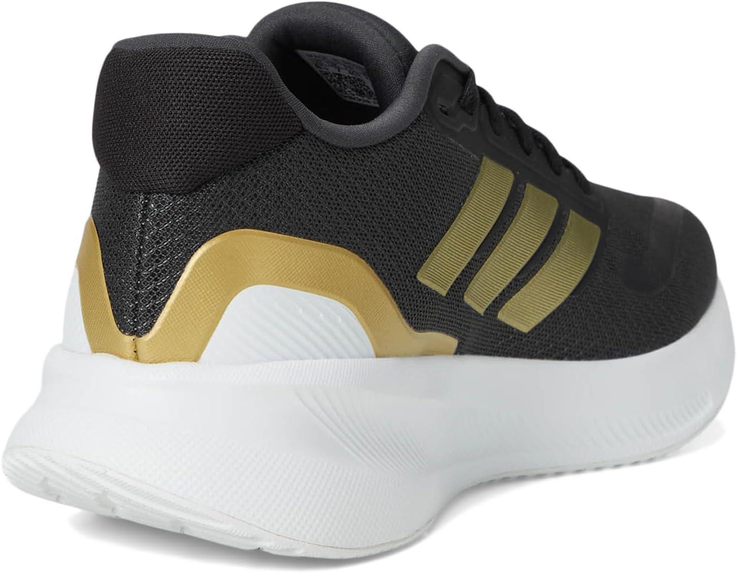image:imageadidas Womens Run Falcon 5 Running ShoesBlackGold MetallicWhite