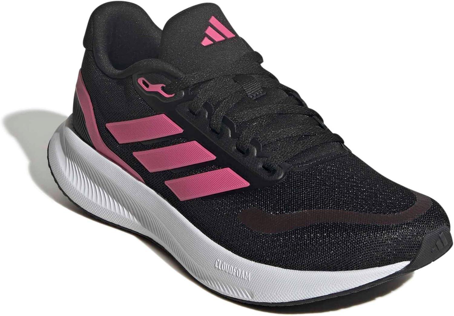 image:imageadidas Womens Run Falcon 5 Running ShoesBlackPink FusionWhite