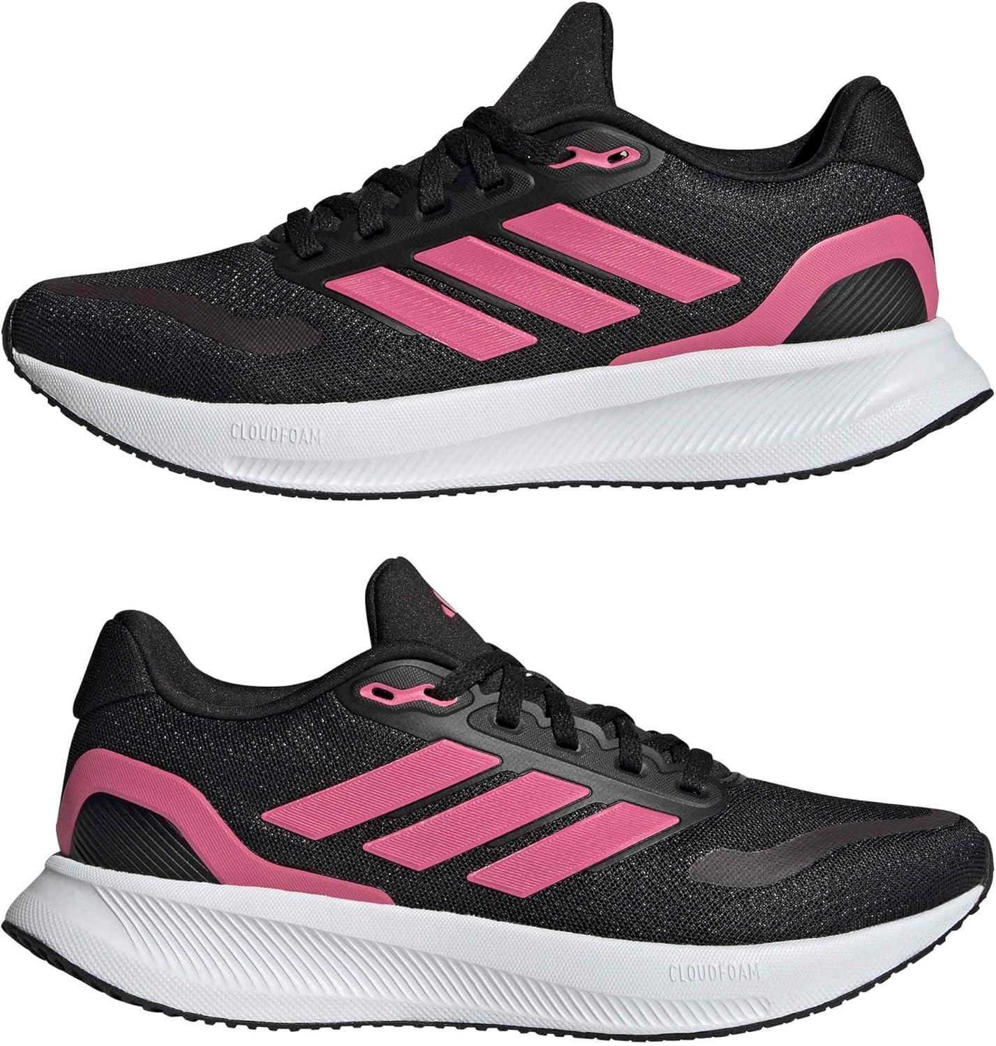 image:imageadidas Womens Run Falcon 5 Running ShoesBlackPink FusionWhite