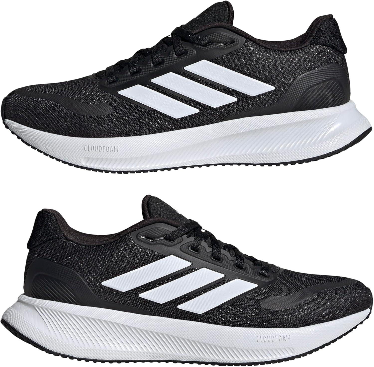 image:imageadidas Womens Run Falcon 5 Running ShoesBlackWhiteBlack