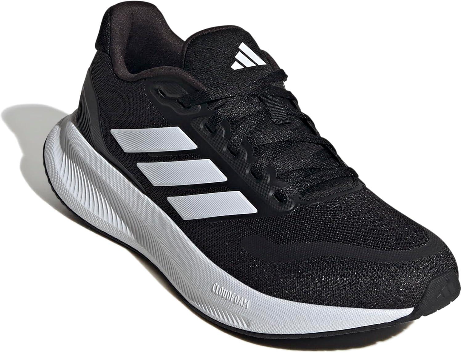 image:imageadidas Womens Run Falcon 5 Running ShoesBlackWhiteBlack
