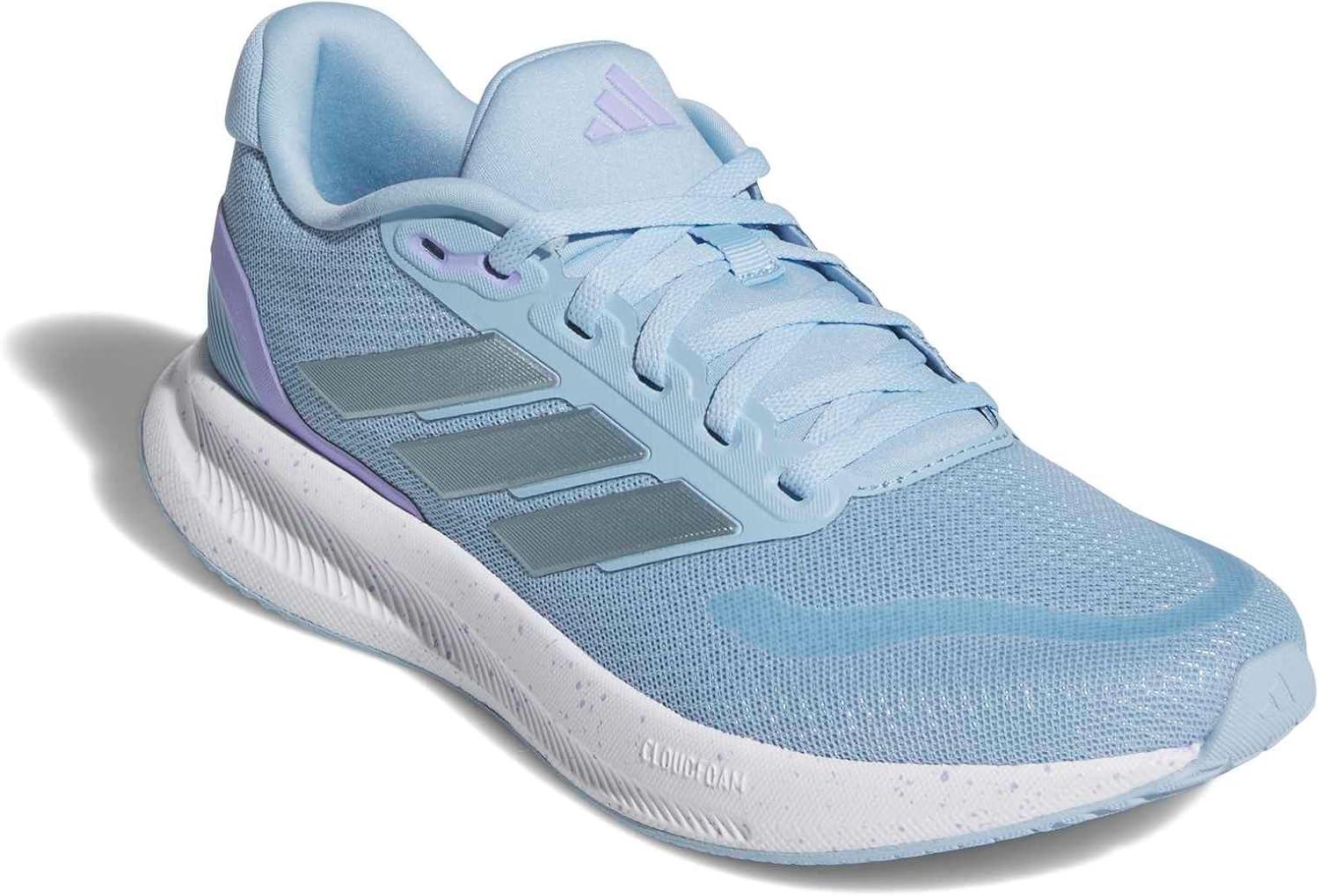 image:imageadidas Womens Run Falcon 5 Running ShoesClear SkyMagic Grey MetBlack