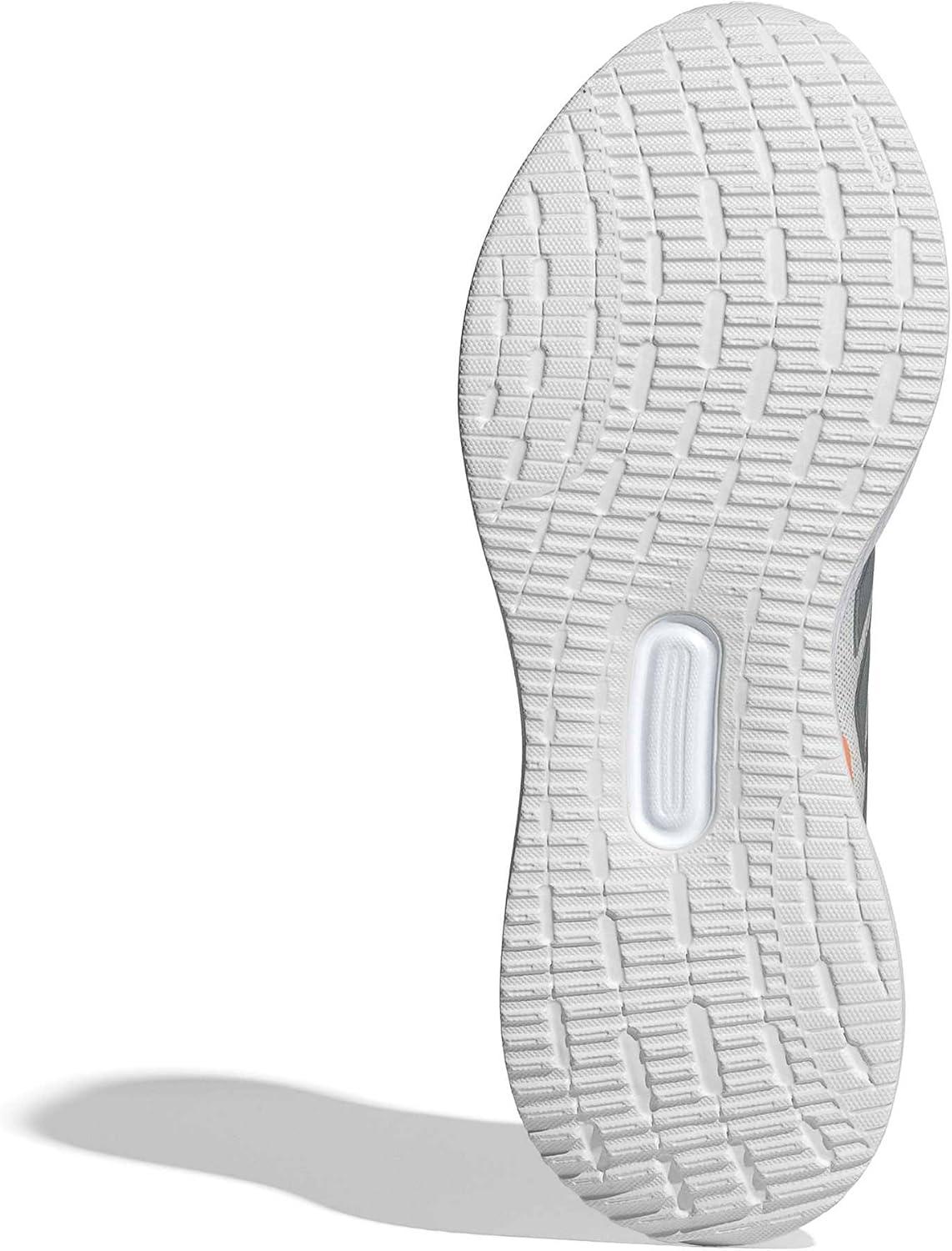 image:imageadidas Womens Run Falcon 5 Running ShoesCrystal WhiteIron MetallicBeam Orange