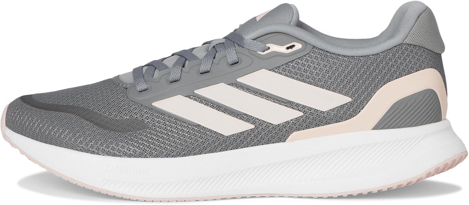 image:imageadidas Womens Run Falcon 5 Running ShoesGreySandy PinkWhite