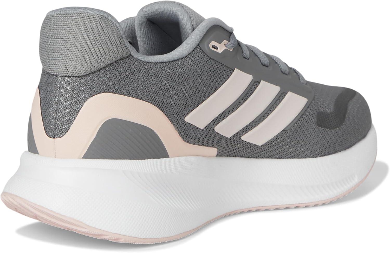 image:imageadidas Womens Run Falcon 5 Running ShoesGreySandy PinkWhite