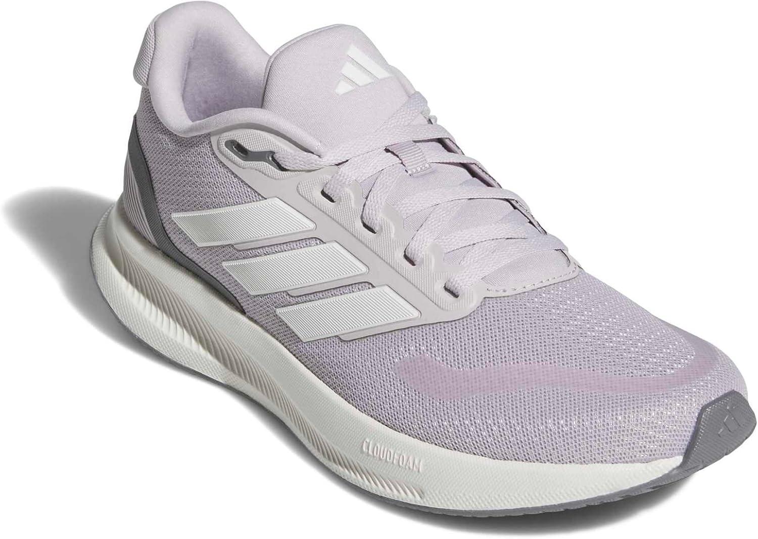 image:imageadidas Womens Run Falcon 5 Running ShoesIce PurpleOff WhiteBlack