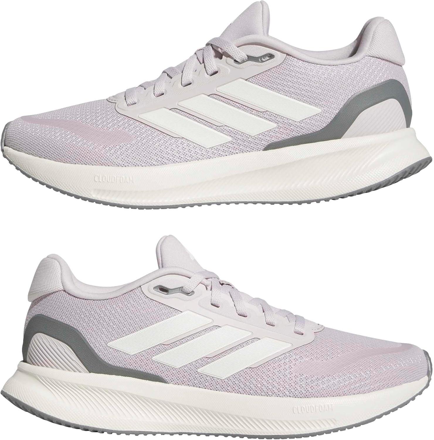 image:imageadidas Womens Run Falcon 5 Running ShoesIce PurpleOff WhiteBlack