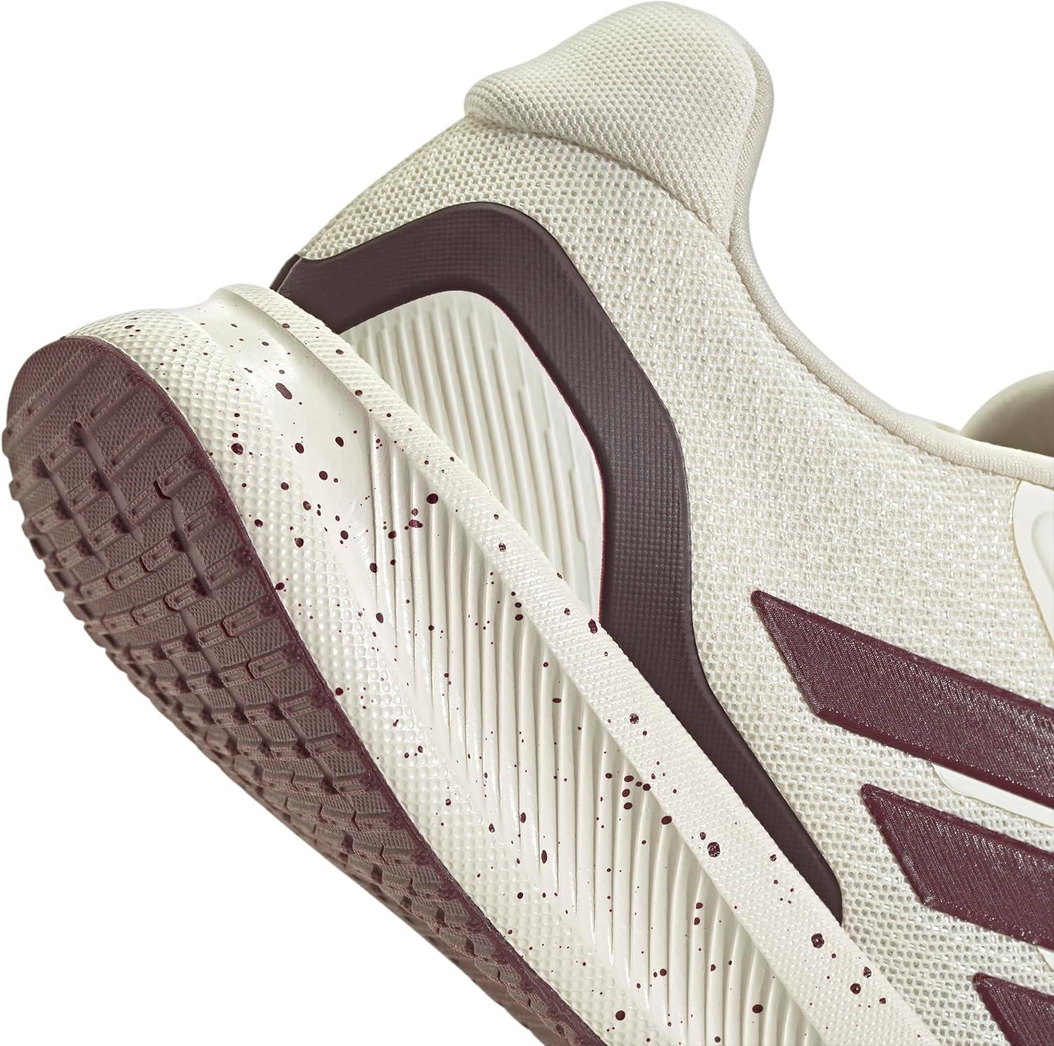 image:imageadidas Womens Run Falcon 5 Running ShoesOff WhiteMaroonBlack