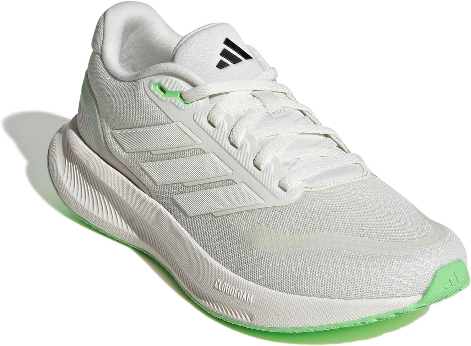 image:imageadidas Womens Run Falcon 5 Running ShoesOff WhiteOff WhiteLime Burst