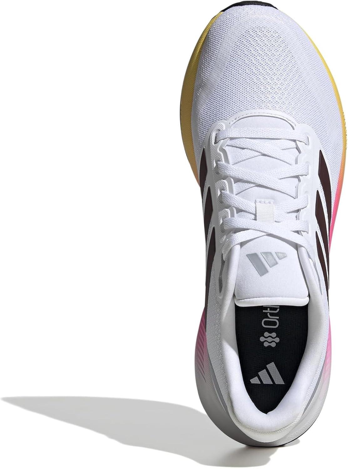 image:imageadidas Womens Run Falcon 5 Running ShoesWhiteAurora MetBlack