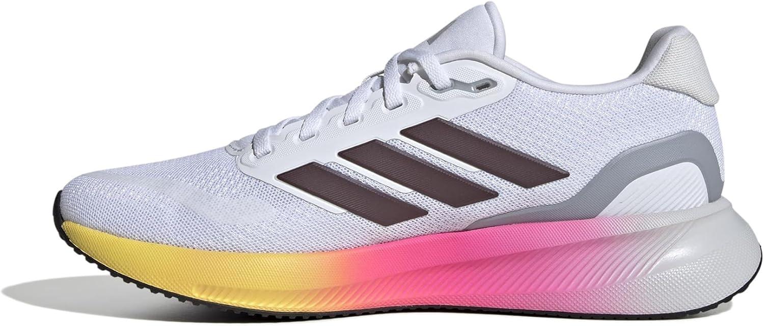 image:imageadidas Womens Run Falcon 5 Running ShoesWhiteAurora MetBlack