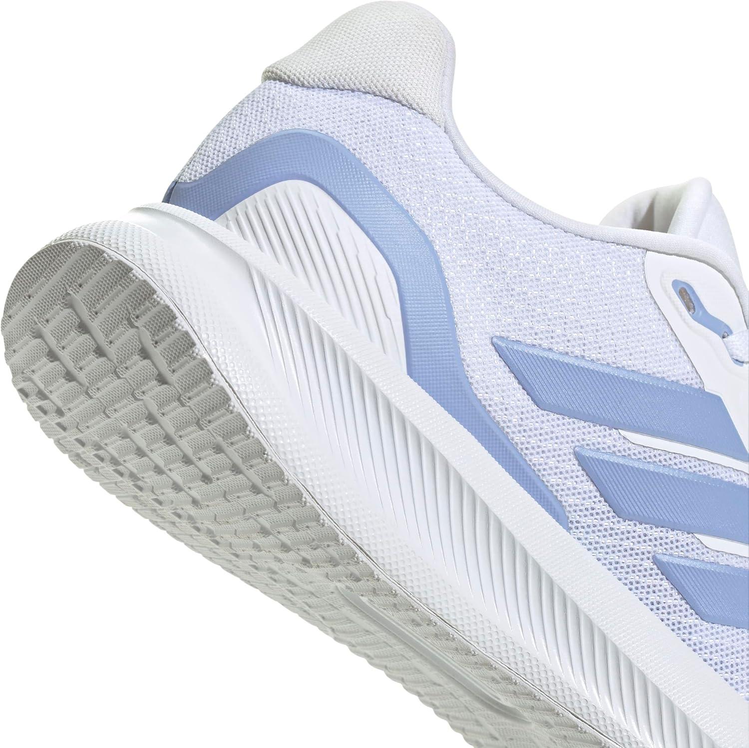 image:imageadidas Womens Run Falcon 5 Running ShoesWhiteBlue SparkBlack