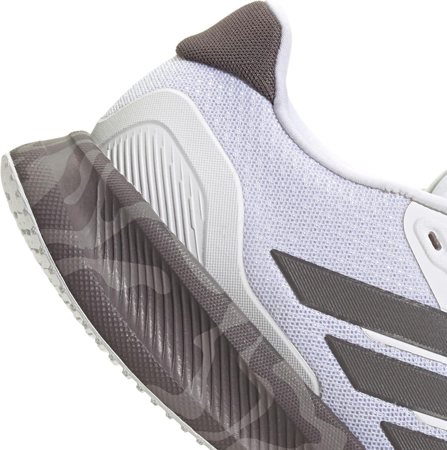 image:imageadidas Womens Run Falcon 5 Running ShoesWhiteGrey StrataBlack