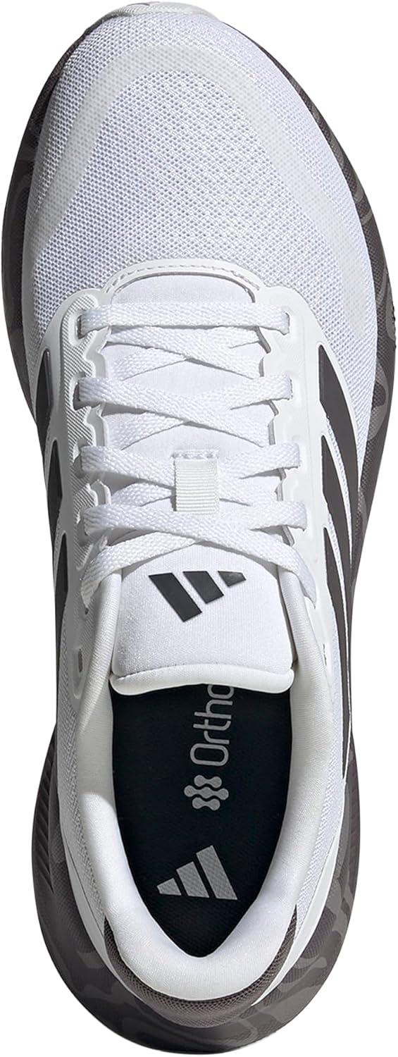 image:imageadidas Womens Run Falcon 5 Running ShoesWhiteGrey StrataBlack