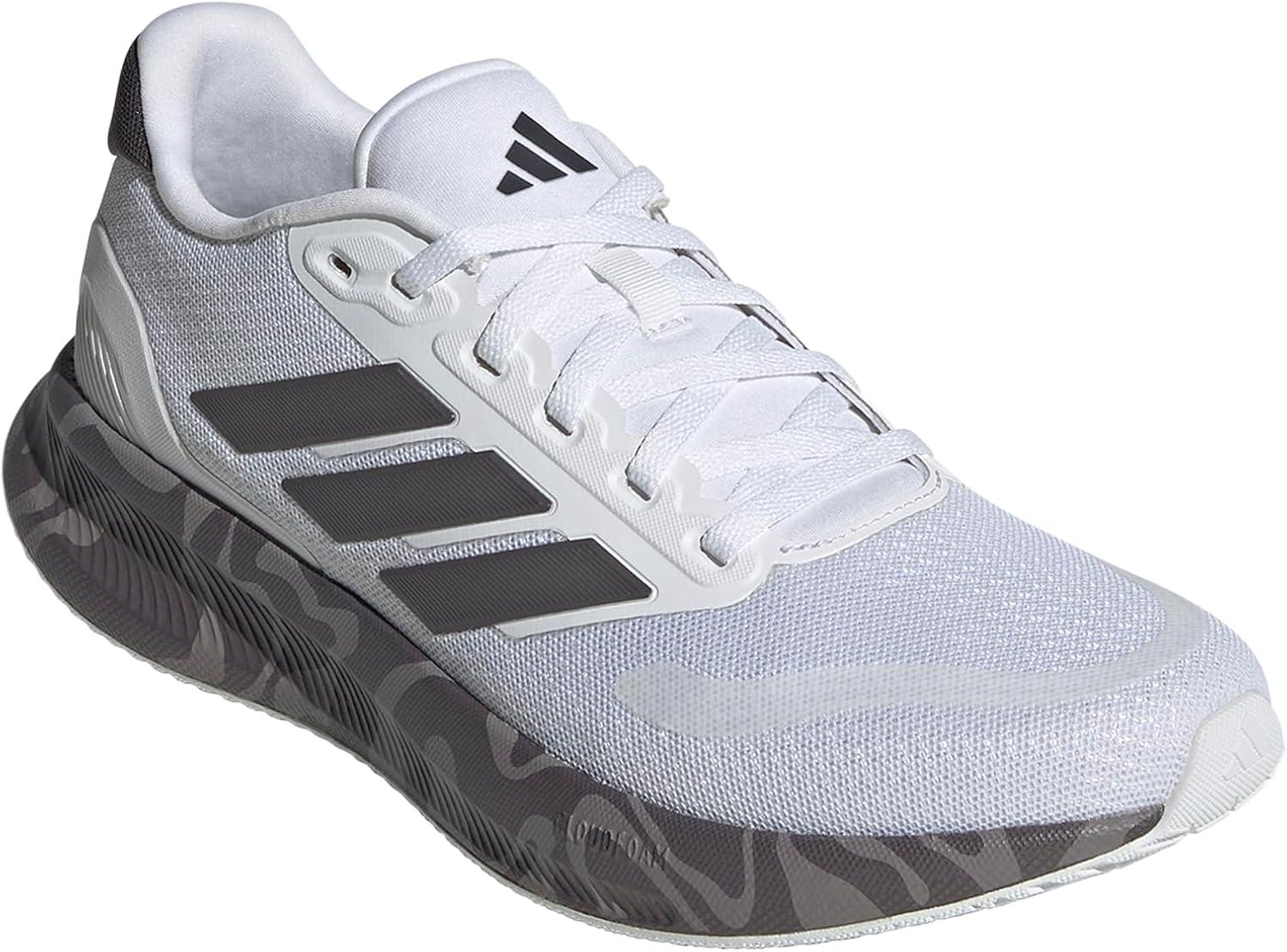 image:imageadidas Womens Run Falcon 5 Running ShoesWhiteGrey StrataCore Black