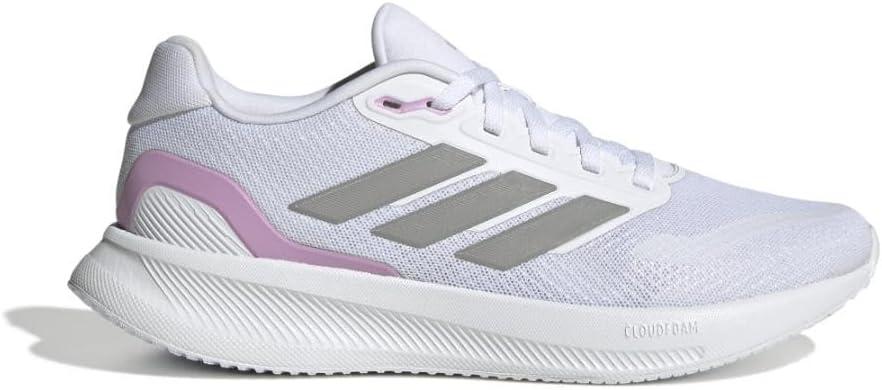 image:imageadidas Womens Run Falcon 5 Running ShoesWhiteGrey StrataWhite