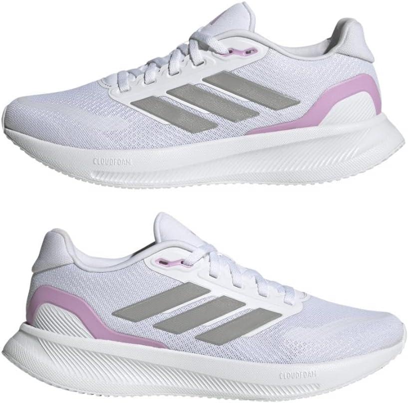 image:imageadidas Womens Run Falcon 5 Running ShoesWhiteGrey StrataWhite