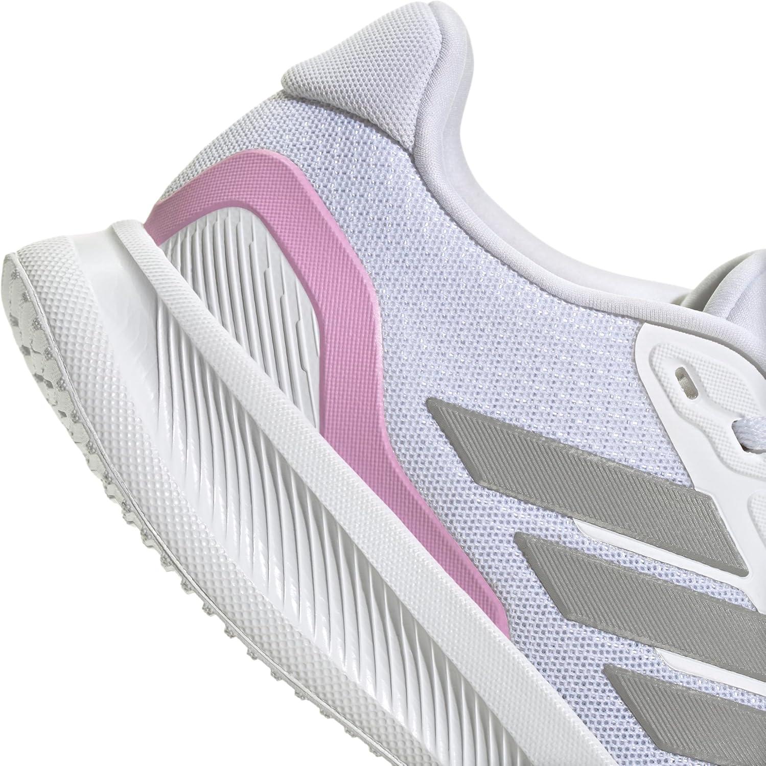 image:imageadidas Womens Run Falcon 5 Running ShoesWhiteSolid GreyBlack
