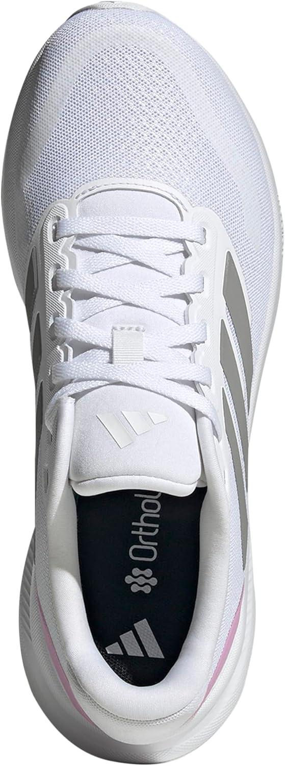 image:imageadidas Womens Run Falcon 5 Running ShoesWhiteSolid GreyBlack