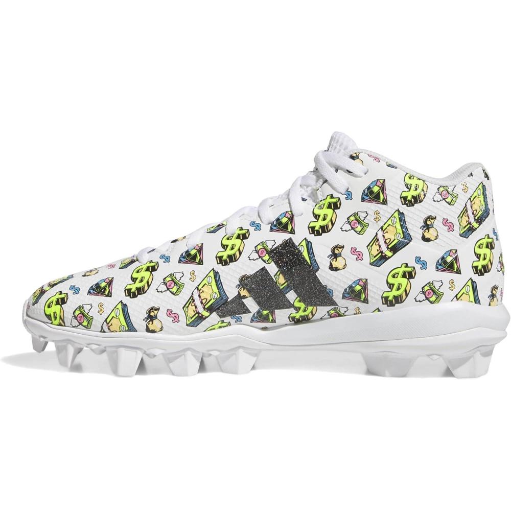 image:imageAdidas Mens Adizero Impact2 Molded American FootballWhiteBlackWhite