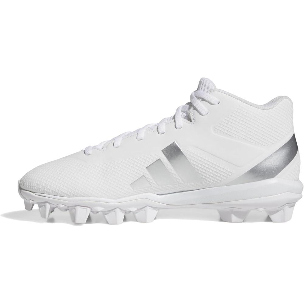 image:imageAdidas Mens Adizero Impact2 Molded American FootballWhiteSilver MetallicWhite