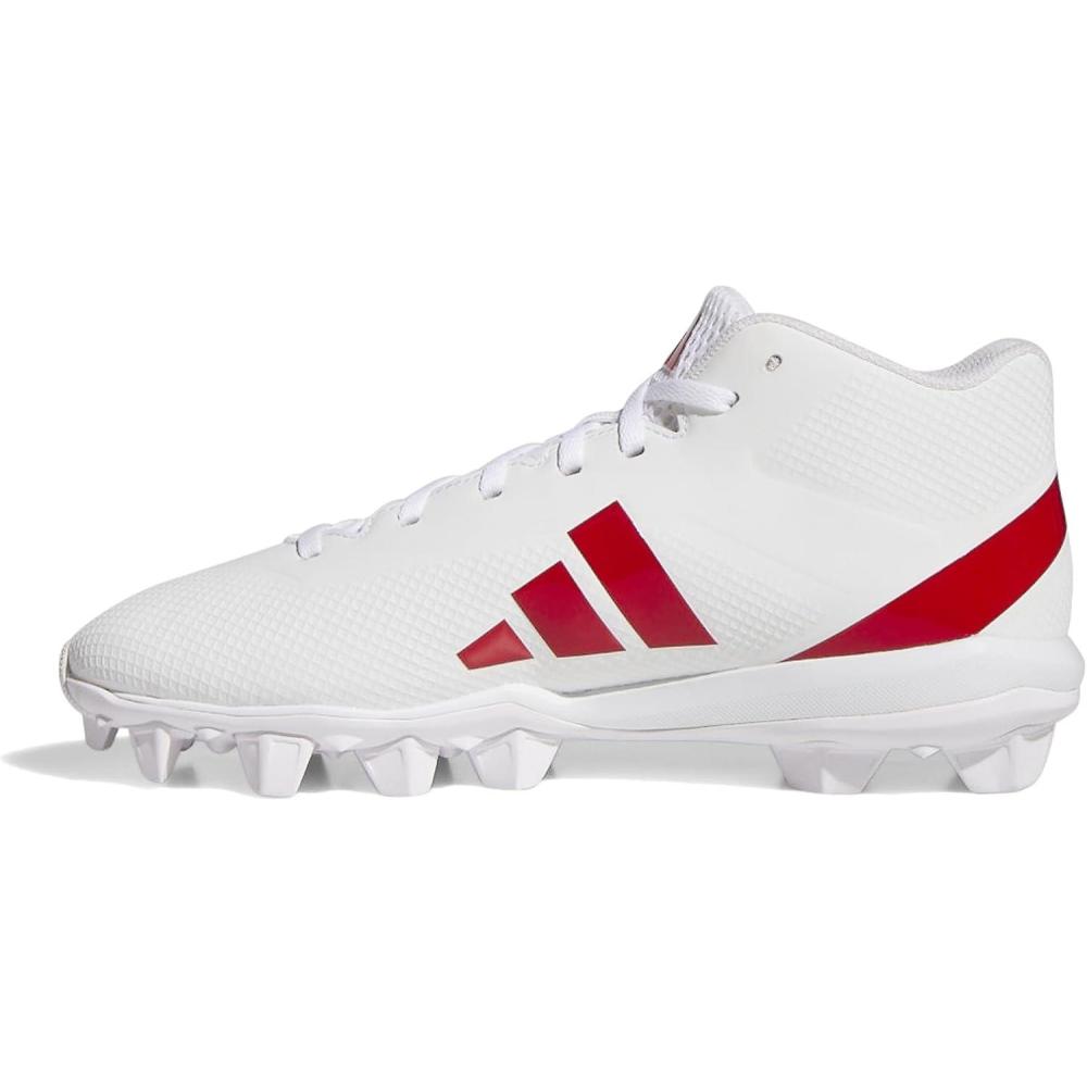 image:imageAdidas Mens Adizero Impact2 Molded American FootballWhiteTeam Power Red