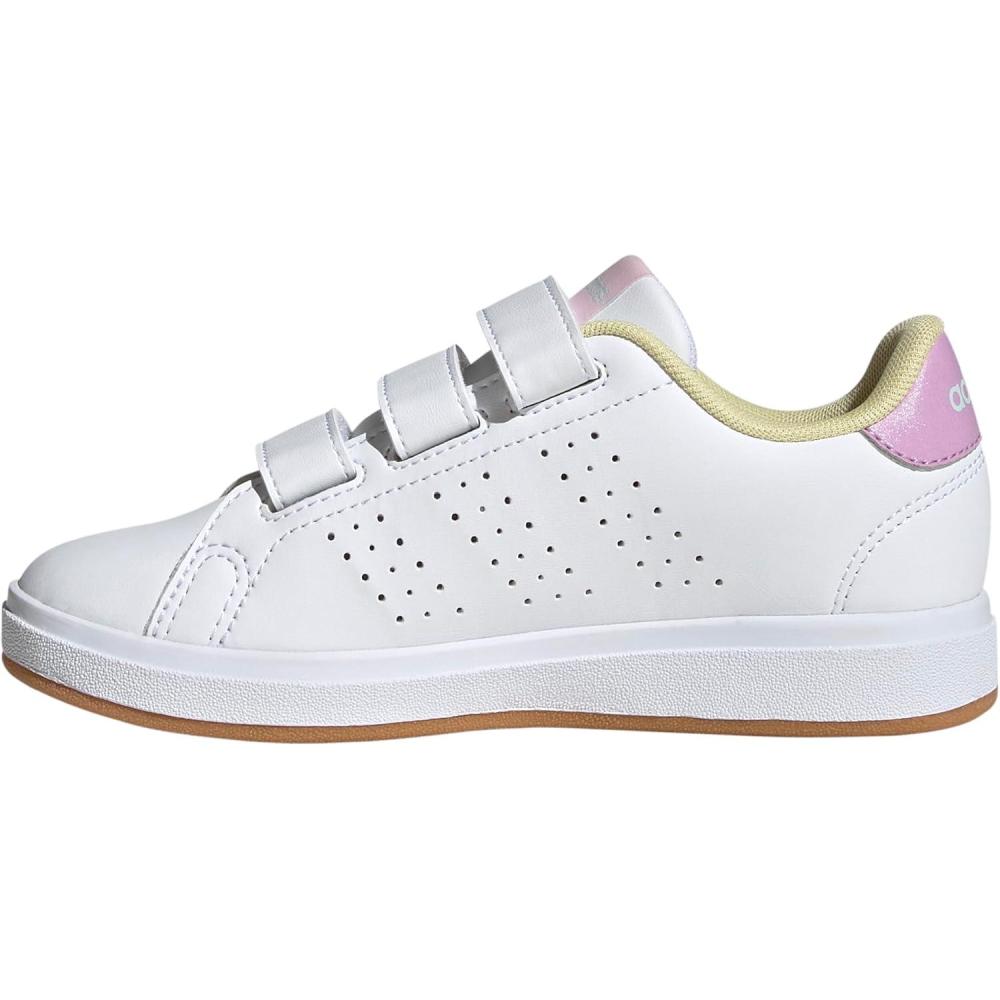 image:imageAdidas UnisexChild Advantage Base 20WhiteBliss LilacClear Pink