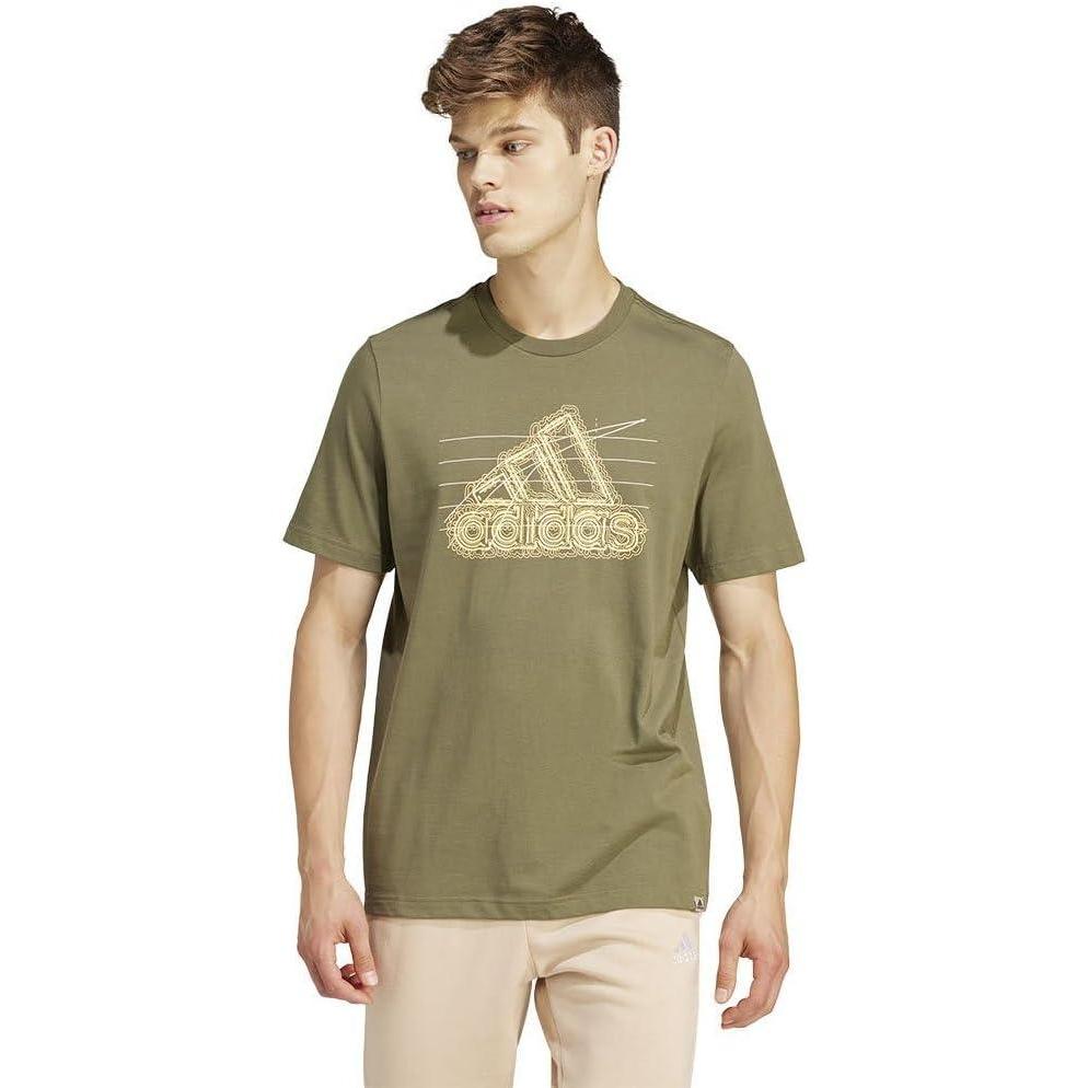 image:imageadidas Growth Badge Graphic TeeOlive Strata