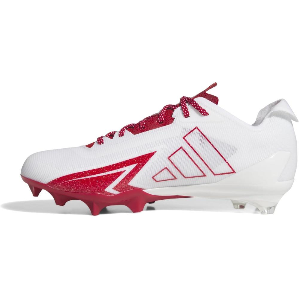 image:imageadidas Mens Adizero Electric Football SneakersWhiteTeam Power RedWhite