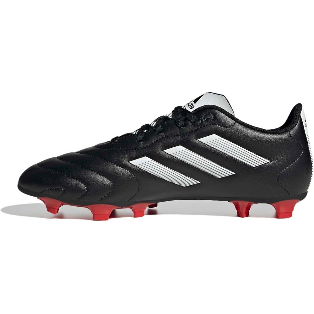 image:imageadidas Unisex Goletto Firm Ground Soccer ShoesCore BlackWhiteRed