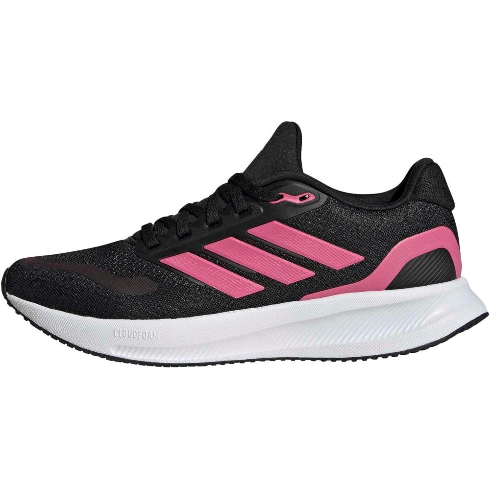 image:imageadidas Womens Run Falcon 5 Running ShoesBlackPink FusionWhite