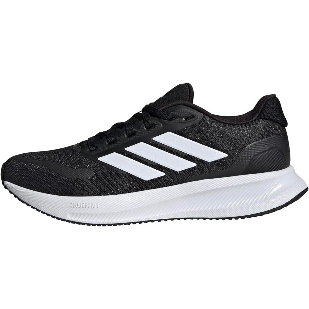 image:imageadidas Womens Run Falcon 5 Running ShoesBlackWhiteBlack