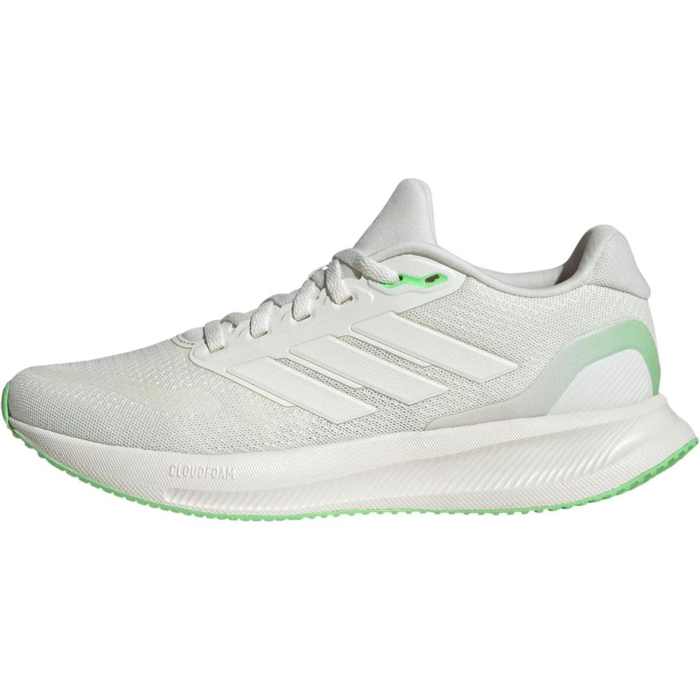 image:imageadidas Womens Run Falcon 5 Running ShoesOff WhiteOff WhiteLime Burst