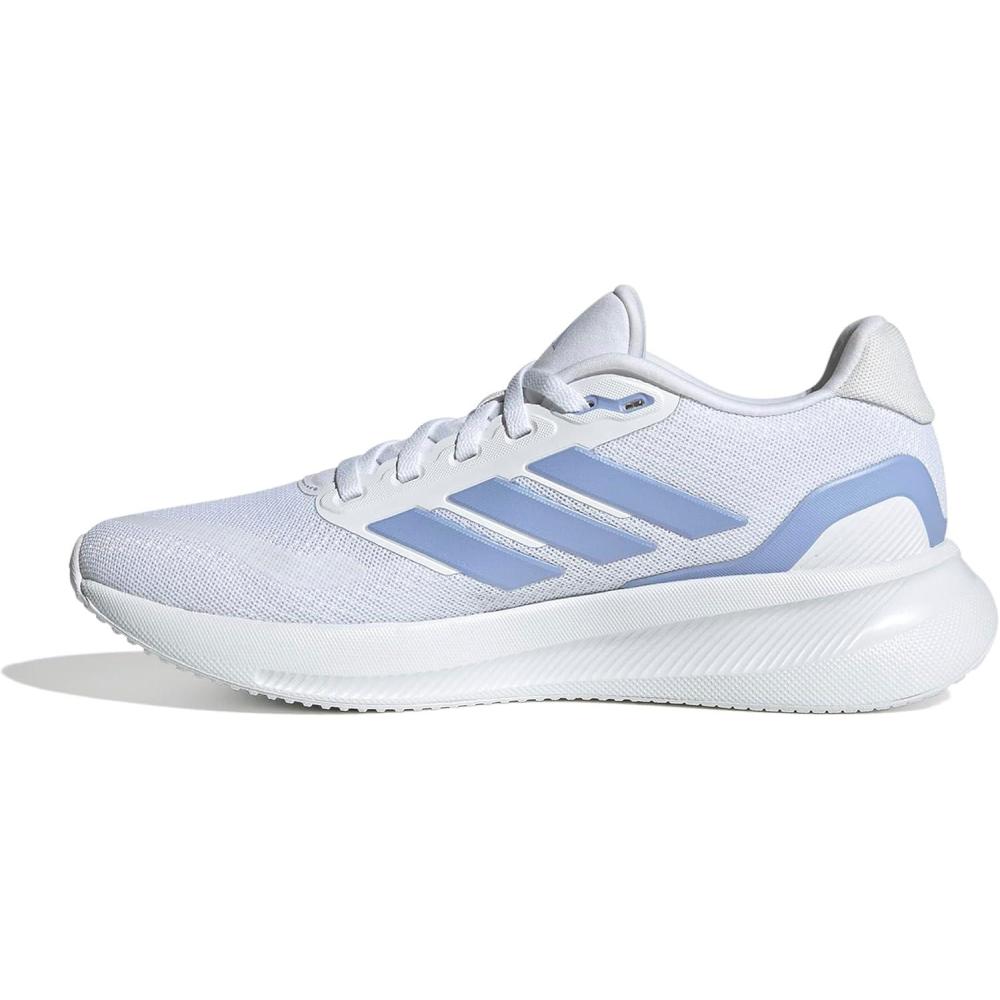 image:imageadidas Womens Run Falcon 5 Running ShoesWhiteBlue SparkBlack