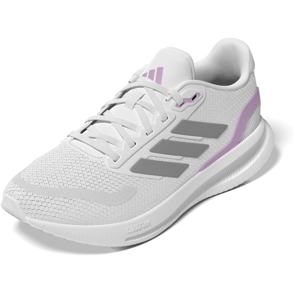 image:imageadidas Womens Run Falcon 5 Running ShoesWhiteGrey StrataWhite