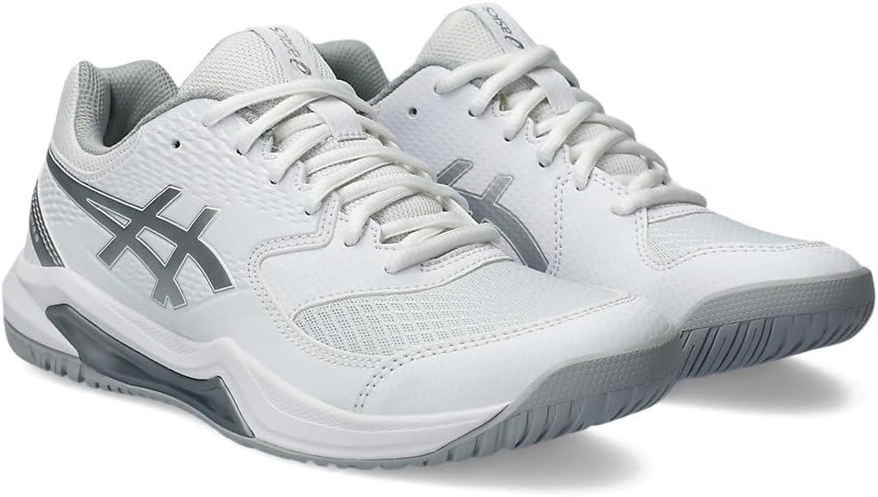 image:imageASICS Womens GelDedicate 8 Tennis Shoes 95 WhitePure Silver