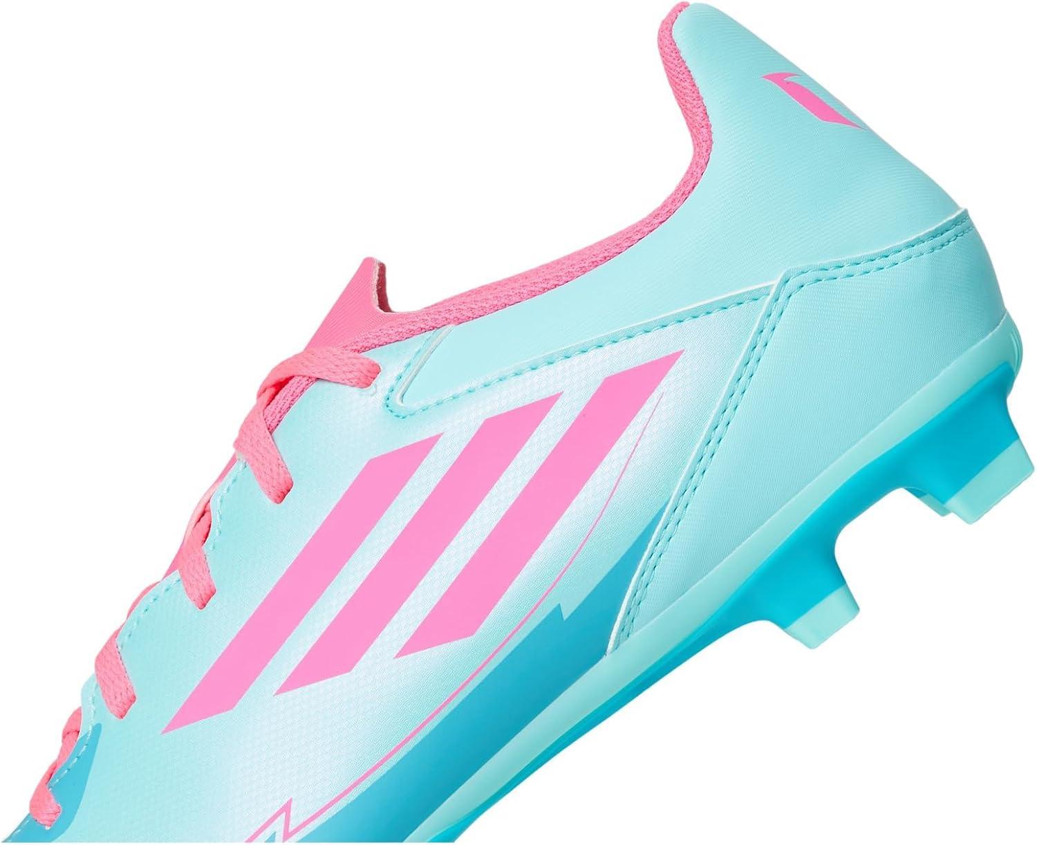 image:imageAdidas UnisexAdult F50 Club Messi Firm GroundMulti GroundFlash AquaLucid PinkLucid Cyan