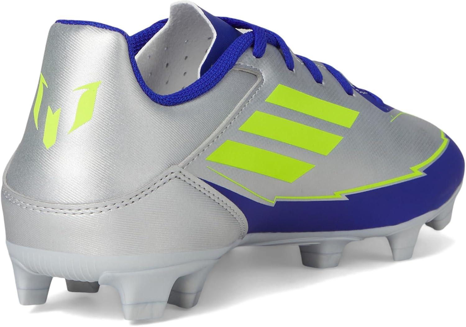 image:imageAdidas UnisexAdult F50 Club Messi Firm GroundMulti GroundSilver MetallicSolar YellowLucid Blue