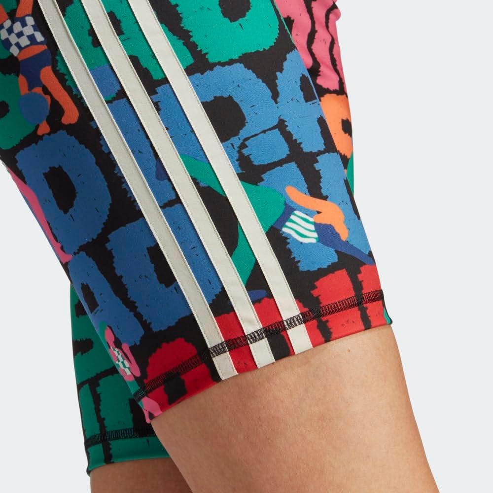 image:imageAdidas Womens Farm Rio Biker ShortsBlackBetter Scarlet Farm