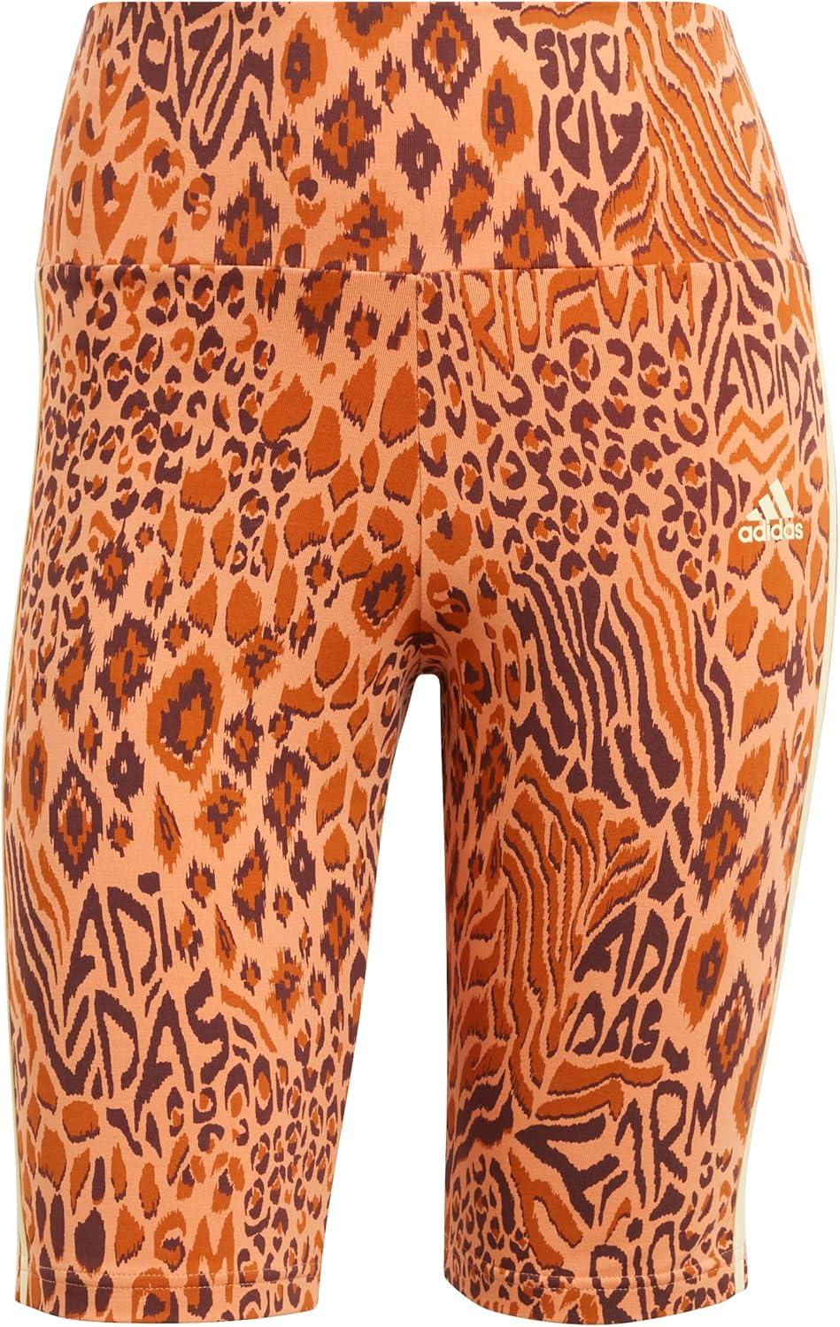 image:imageAdidas Womens Farm Rio Biker ShortsHazy CopperFox RedMystery Brown
