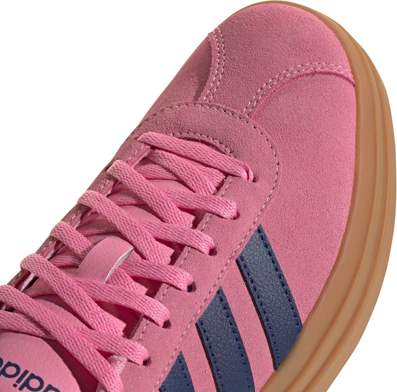 image:imageAdidas Womens Vl Court30Bliss Pink Dark Blue Gold Metallic