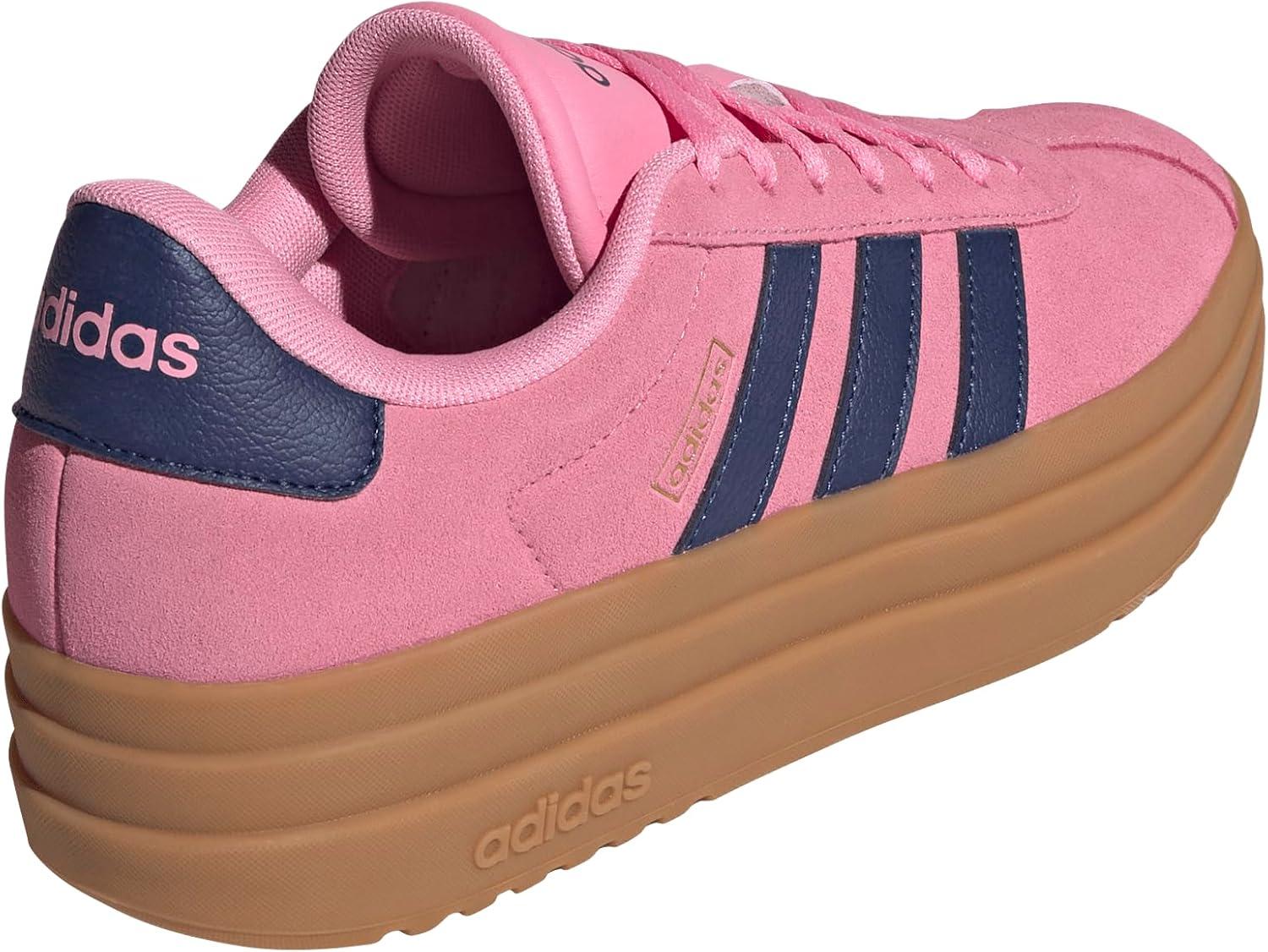 image:imageAdidas Womens Vl Court30Bliss PinkDark BlueGold Metallic