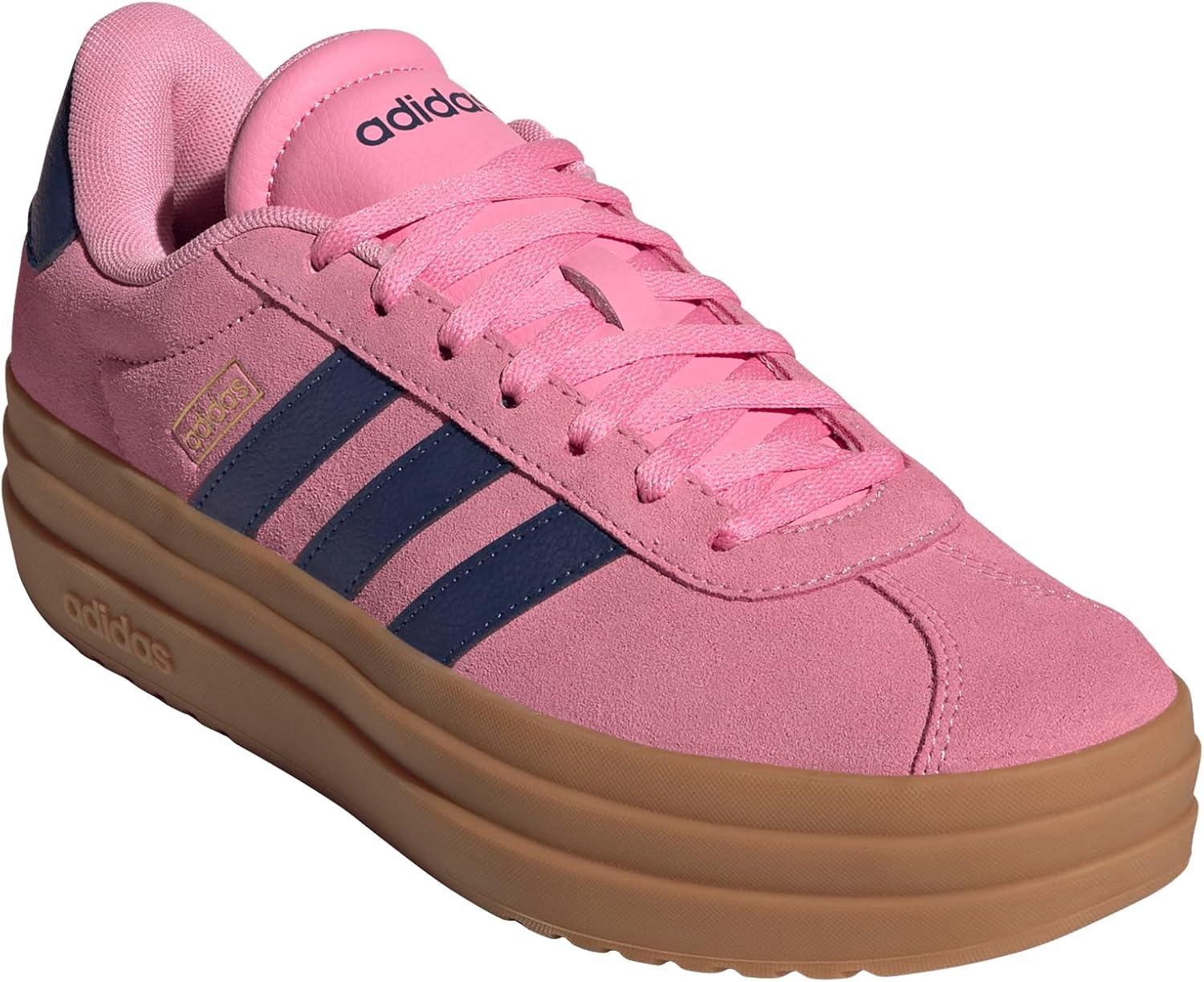 image:imageAdidas Womens Vl Court30Bliss PinkDark BlueGold Metallic